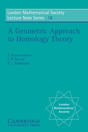 Geometric Approach to Homology Theory