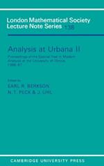 Analysis at Urbana: Volume 2, Analysis in Abstract Spaces