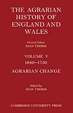 The Agrarian History of England and Wales 2 Part Set: Volume 5, 1640-1750