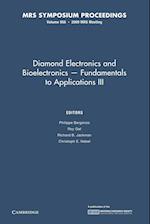 Diamond Electronics and Bioelectronics - Fundamentals to Applications III: Volume 1203
