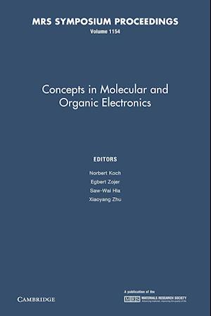 Concepts in Molecular and Organic Electronics: Volume 1154