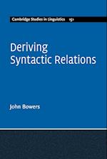 Deriving Syntactic Relations 