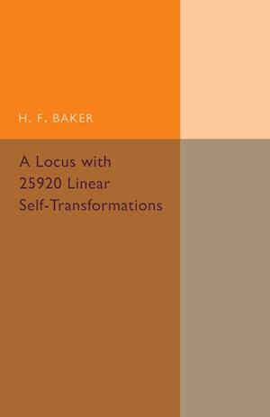 A Locus with 25920 Linear Self-Transformations