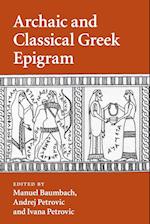 Archaic and Classical Greek Epigram