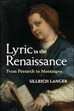 Lyric in the Renaissance