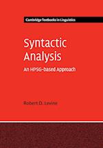 Syntactic Analysis