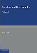 Matrices and Determinoids: Volume 2