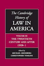 The Cambridge History of Law in America