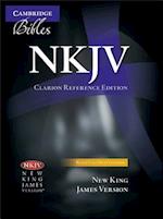 NKJV Clarion Reference Bible, Black Calf Split Leather, NK484:X