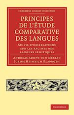 Principes de l'étude comparative des langues