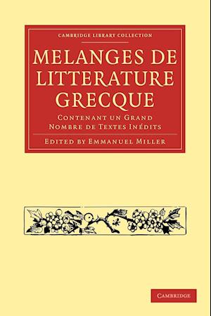 Mélanges de Littérature Grecque