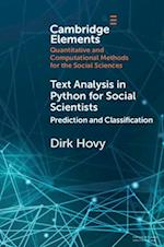 Text Analysis in Python for Social Scientists