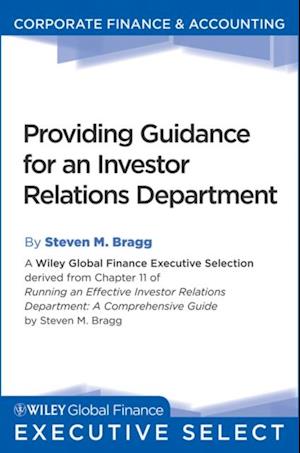 Providing Guidance for an Investor Relations Department