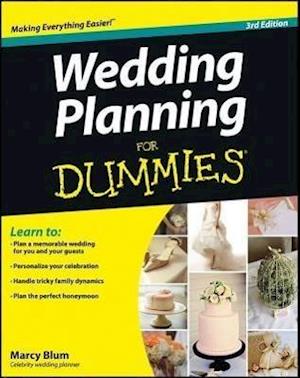 Wedding Planning For Dummies 3e