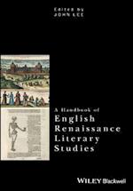 Handbook of English Renaissance Literary Studies