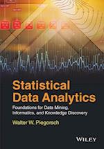 Statistical Data Analytics –  Foundations for Data  Mining, Informatics, and Knowledge Discovery