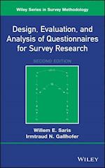 Design, Evaluation, and Analysis of Questionnaires  for Survey Research, Second Edition