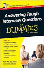 Answering Tough Interview Questions For Dummies 2e  UK