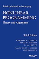 Solutions Manual to Accompany Nonlinear Programming – Theory and Algorithms, Third Edition