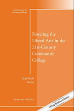 Fostering the Liberal Arts in the 21st-Century Community College