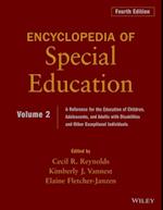 Encyclopedia of Special Education, Volume 2