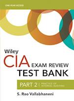 Wiley CIA 2023 Test Bank Part 2: Practice of Internal Auditing (1-year access)