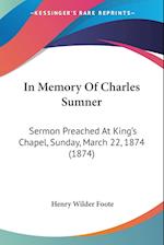 In Memory Of Charles Sumner