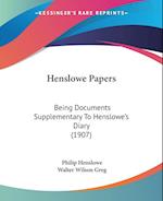 Henslowe Papers