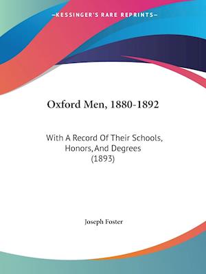 Oxford Men, 1880-1892