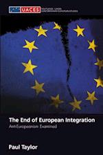 The End of European Integration