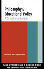 Philosophy and Educational Policy