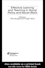 Effective Learning and Teaching in Social Policy and Social Work