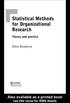 Statistical Methods for Organizational Research