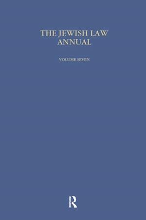 Jewish Law Annual (Vol 7)