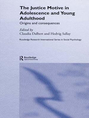 The Justice Motive in Adolescence and Young Adulthood