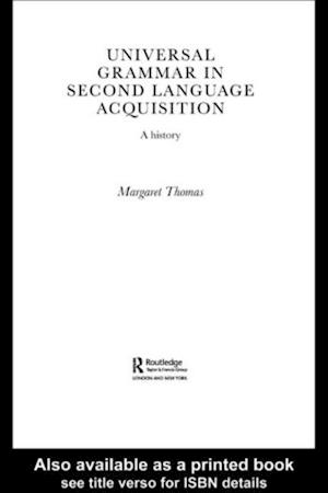 Universal Grammar in Second-Language Acquisition