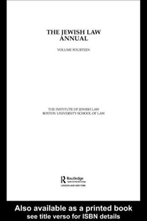 Jewish Law Annual Volume 14