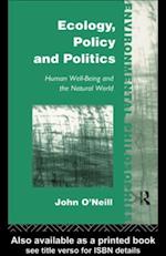 Ecology, Policy and Politics