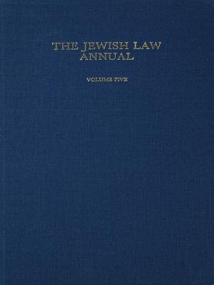 Jewish Law Annual Volume 5