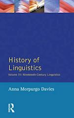 History of Linguistics, Volume IV