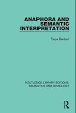 Anaphora and Semantic Interpretation