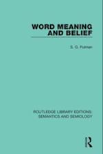 Word Meaning and Belief