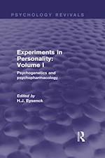 Experiments in Personality: Volume 1 (Psychology Revivals)