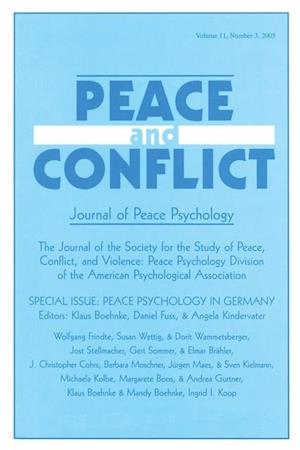 Peace Psychology in Germany