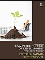 Law in the Pursuit of Development