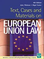 Text, Cases and Materials on European Union Law