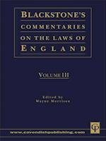 Blackstone''s Commentaries on the Laws of England Volumes I-IV