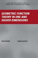 Geometric Function Theory in One and Higher Dimensions