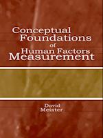 Conceptual Foundations of Human Factors Measurement