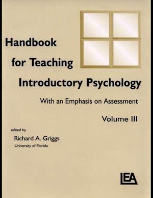 Handbook for Teaching Introductory Psychology